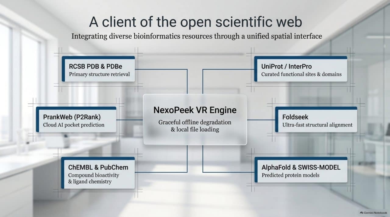 NexoPeek as a client of the open scientific web